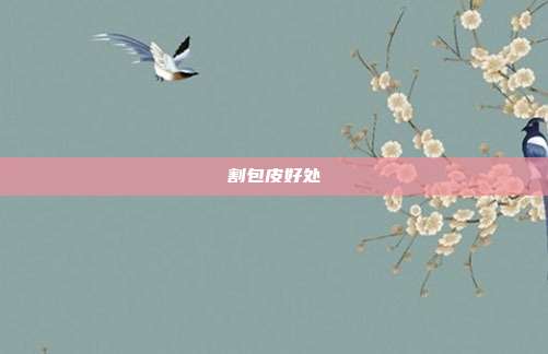 割包皮好处