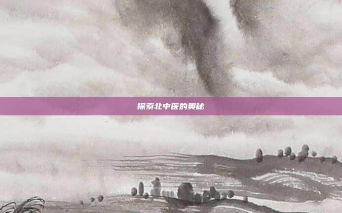 探索北中医的奥秘