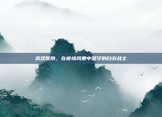 武汉医院,在疫情风暴中坚守的白衣战士