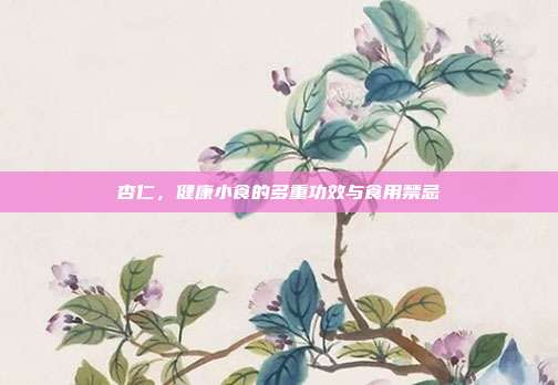 杏仁,健康小食的多重功效与食用禁忌