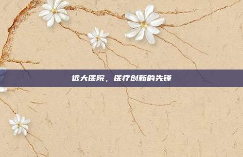 远大医院，医疗创新的先锋