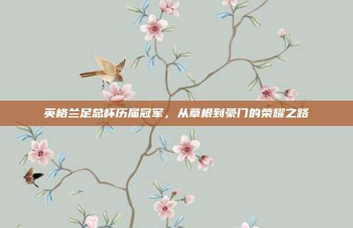 英格兰足总杯历届冠军，从草根到豪门的荣耀之路