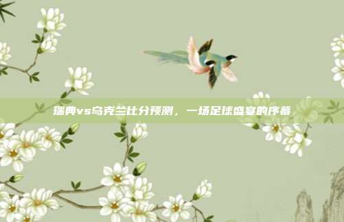 瑞典vs乌克兰比分预测，一场足球盛宴的序幕