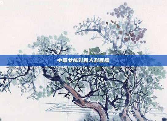 中国女排对意大利直播