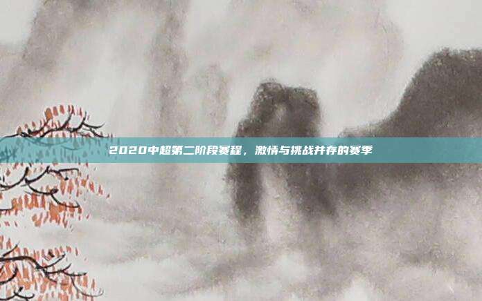 2020中超第二阶段赛程，激情与挑战并存的赛季