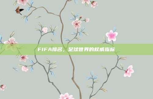 FIFA排名，足球世界的权威指标
