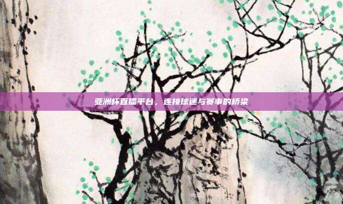 亚洲杯直播平台,连接球迷与赛事的桥梁
