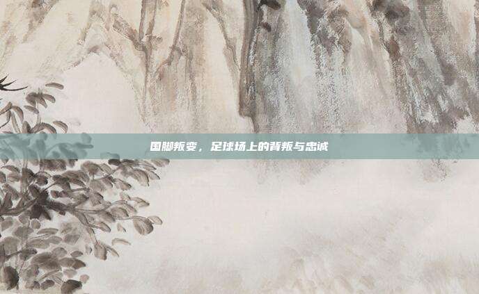 国脚叛变,足球场上的背叛与忠诚