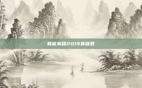 鲁能赛程2019赛程表