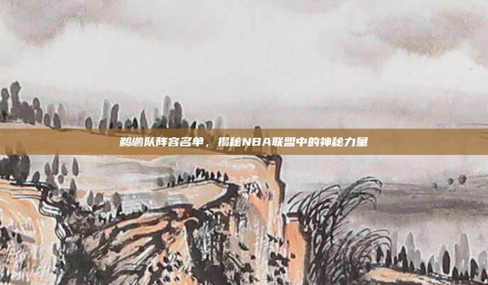 鹈鹕队阵容名单,揭秘NBA联盟中的神秘力量