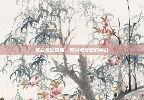 竞彩足球直播,激情与梦想的舞台