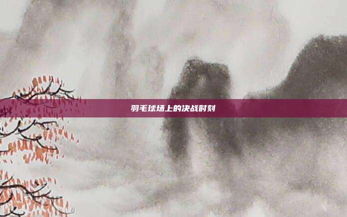 羽毛球场上的决战时刻