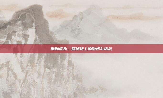 鹈鹕虎扑，篮球场上的激情与挑战