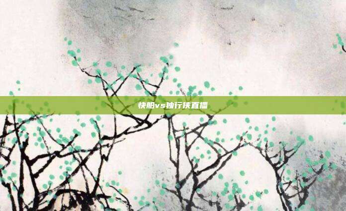 快船vs独行侠直播