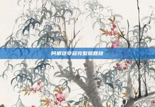 阿根廷夺冠完整版回放