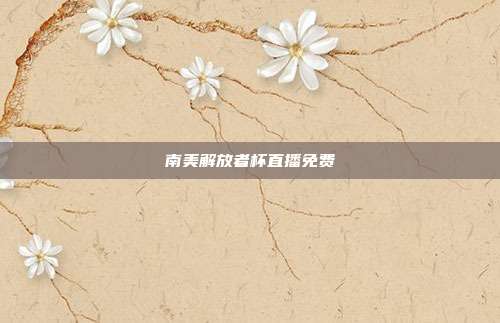 南美解放者杯直播免费