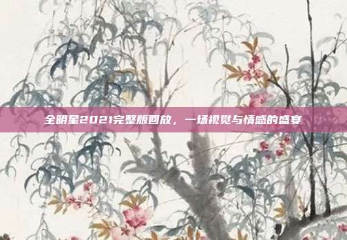 全明星2021完整版回放,一场视觉与情感的盛宴