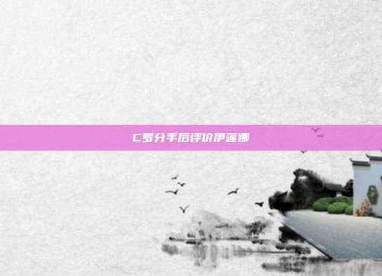 C罗分手后评价伊莲娜