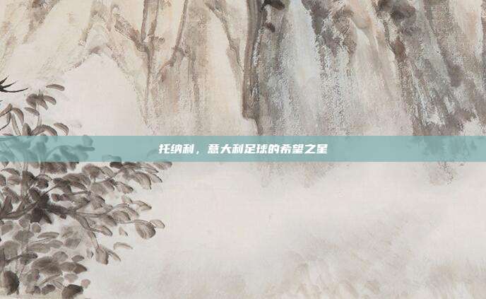 托纳利,意大利足球的希望之星