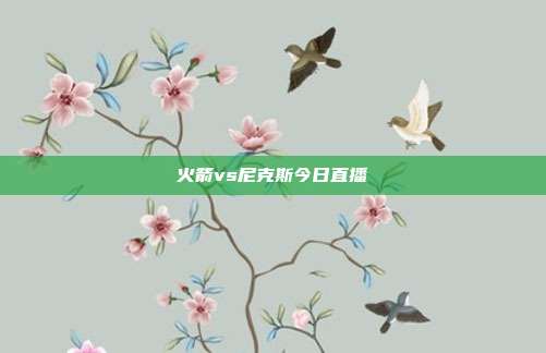 火箭vs尼克斯今日直播
