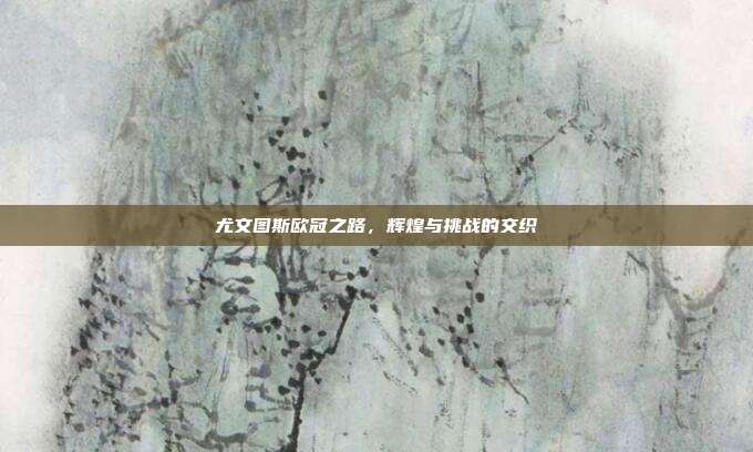 尤文图斯欧冠之路,辉煌与挑战的交织