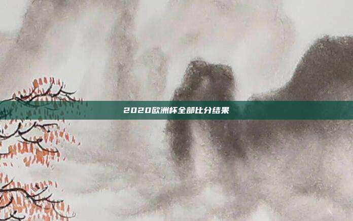 2020欧洲杯全部比分结果