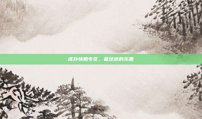 虎扑快船专区,篮球迷的乐园