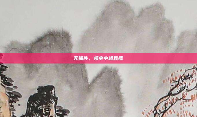 无插件，畅享中超直播