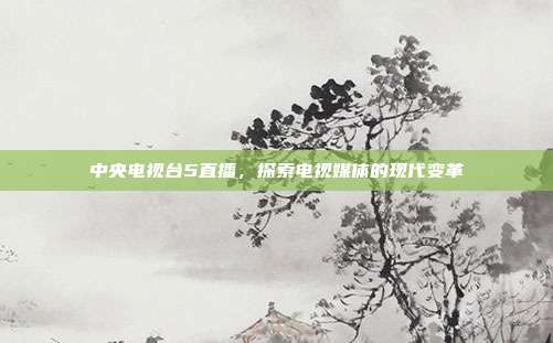 中央电视台5直播，探索电视媒体的现代变革