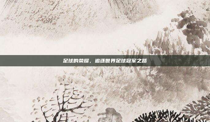 足球的荣耀,追逐世界足球冠军之路