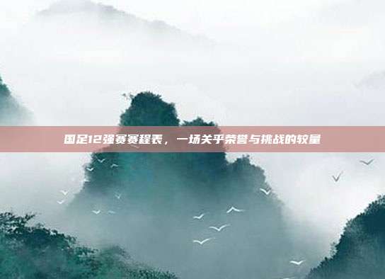 国足12强赛赛程表，一场关乎荣誉与挑战的较量