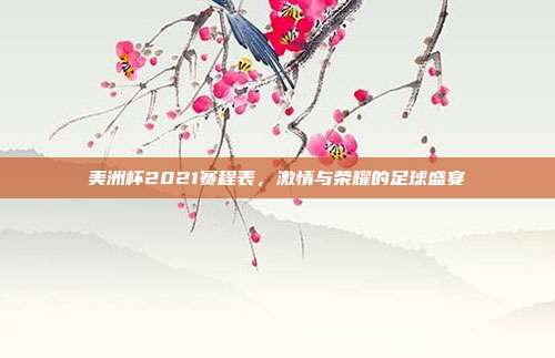 美洲杯2021赛程表，激情与荣耀的足球盛宴