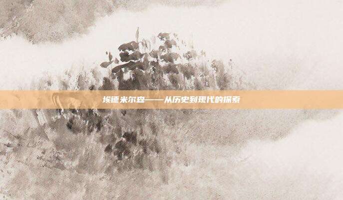 埃德米尔森——从历史到现代的探索