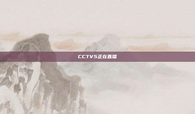 CCTV5正在直播