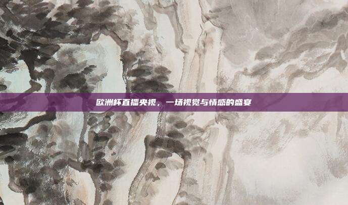 欧洲杯直播央视，一场视觉与情感的盛宴