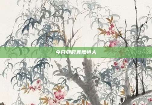 今日亚冠直播恒大