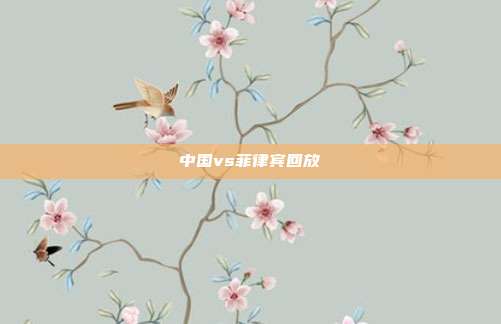 中国vs菲律宾回放