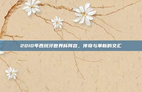 2010年西班牙世界杯阵容，传奇与革新的交汇