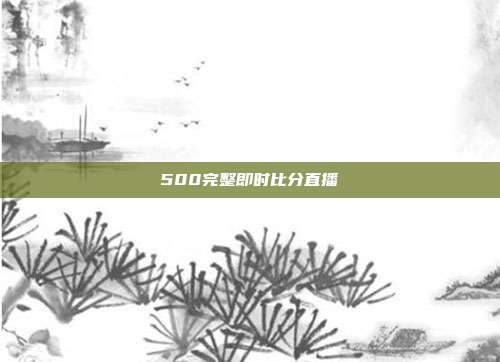 500完整即时比分直播