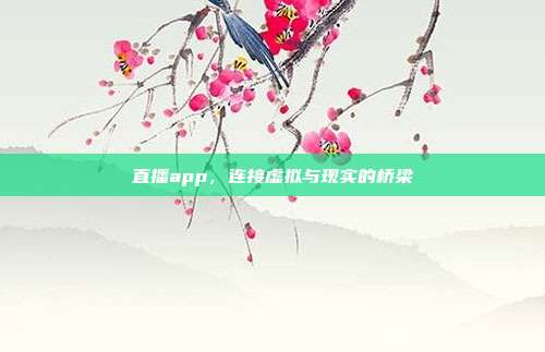直播app，连接虚拟与现实的桥梁