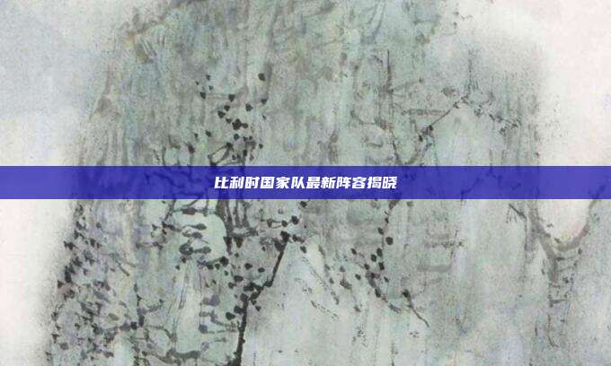 比利时国家队最新阵容揭晓