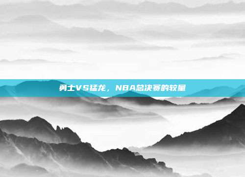 勇士VS猛龙，NBA总决赛的较量