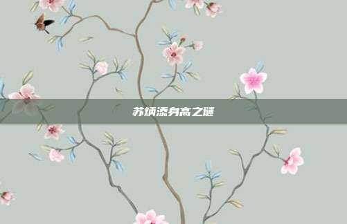 苏炳添身高之谜
