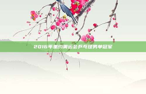 2016年里约奥运会乒乓球男单冠军