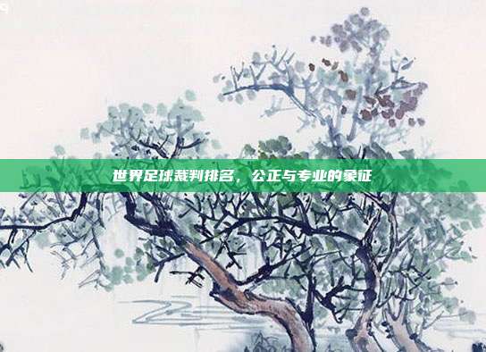 世界足球裁判排名，公正与专业的象征