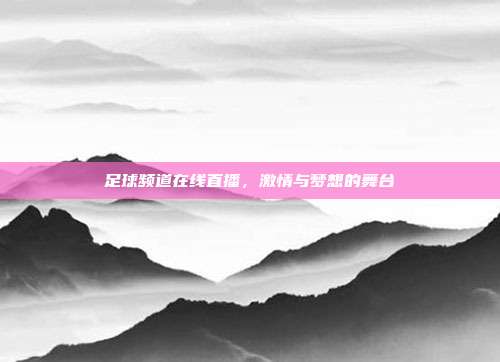 足球频道在线直播,激情与梦想的舞台
