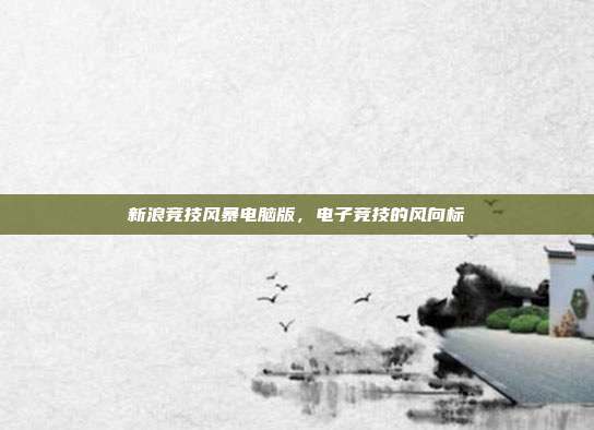 新浪竞技风暴电脑版,电子竞技的风向标
