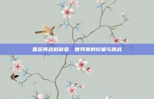 国足再战叙利亚，世预赛的较量与挑战