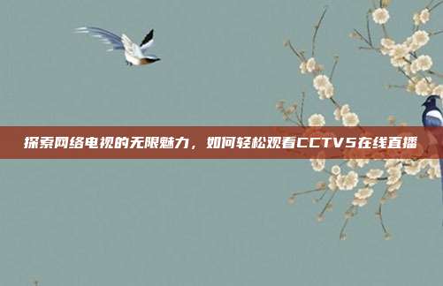 探索网络电视的无限魅力,如何轻松观看CCTV5在线直播