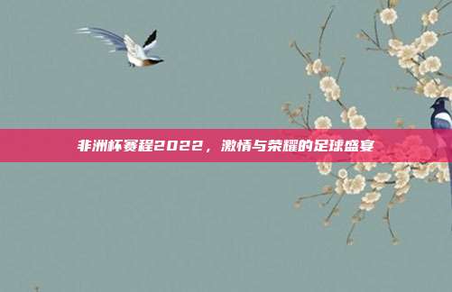 非洲杯赛程2022，激情与荣耀的足球盛宴